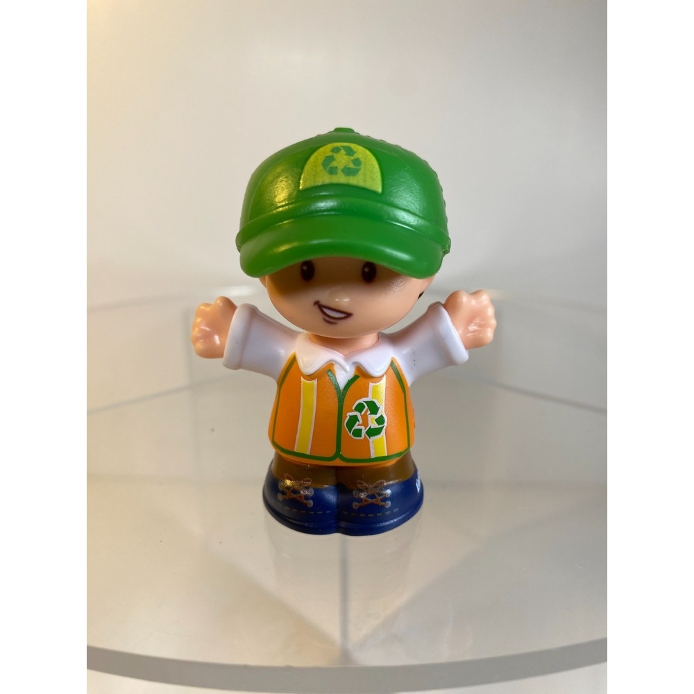 Fisher Price Little People TRASH MAN/RECYCLING WORKER 2016